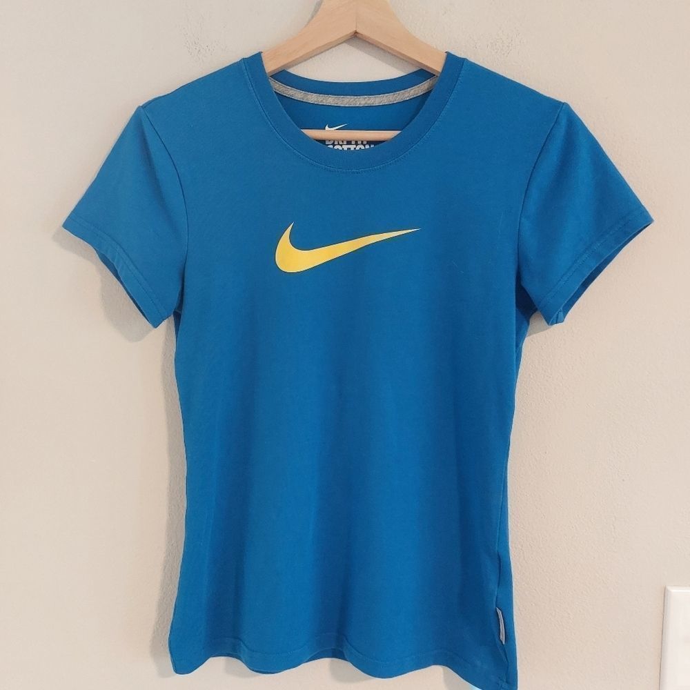 Nike blue dri-fit cotton tshirt